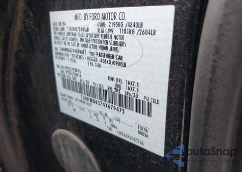 2004 Lincoln Ls V6 z USA, uszkodzony, nr VIN 1LNHM86S74Y679475